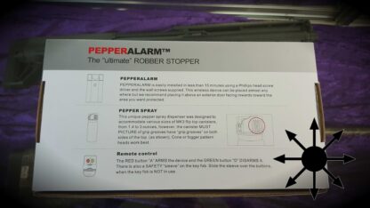 Pepper Spray Alarm System with remote controls