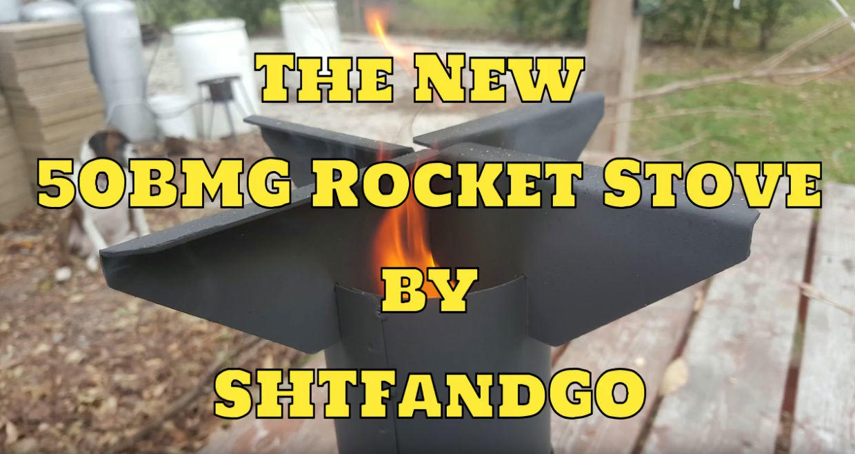 Bullet Proof Rocket Stove 50 BMG Cooking and Heating