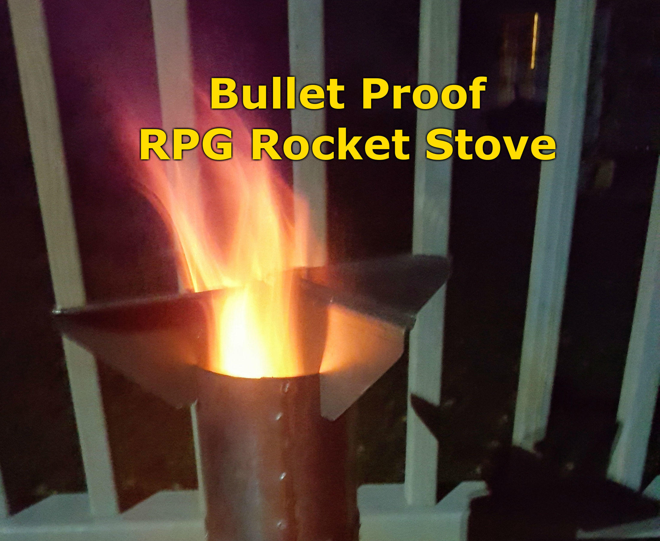 Bullet Proof RPG Rocket Stove and Emergency Heater