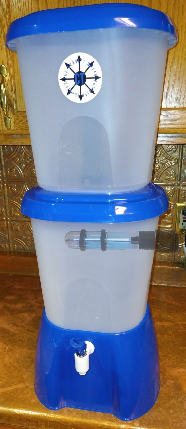 CT Countertop Gravity Water Filter System SHTFandGO Rocket Stoves and